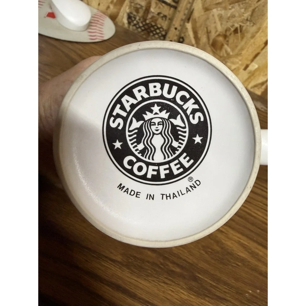 Vintage 1990s Starbucks Guatemala Steam Swirls Coffee Mug 12 oz Thailand